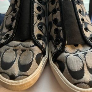 Coach laceless slip on sneakers